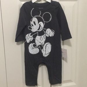 Mickey Mouse onesie with no feet. New W Tags